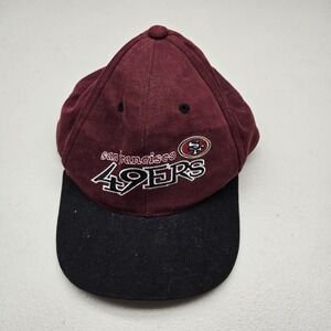 VINTAGE San Francisco 49ers Men Baseball Cap OS Burgundy Pro Player 90s